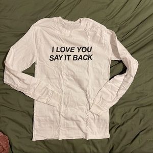 Indy the label/lonely ghost ILYSIB long sleeve tee